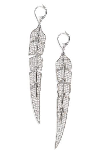 Women's Melinda Maria Feather Drop Earrings