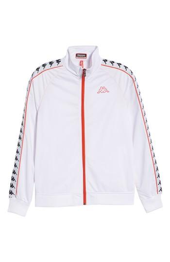 Men's Kappa Anniston Slim Fit Knit Track Jacket, Size - White