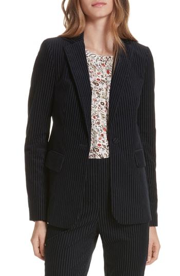 Women's Frame Corduroy Blazer - Blue