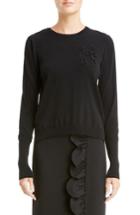 Women's Simone Rocha Doll Embroidered Sweater - Black