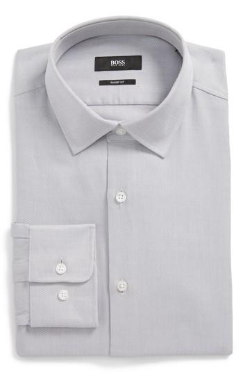 Men's Boss Marley Sharp Fit Dress Shirt .5r - Grey