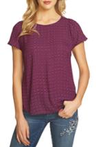 Women's Cece Geo Flutter Sleeve Blouse - Purple
