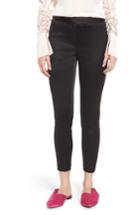 Women's Lewit Stretch Satin Skinny Trousers - Black