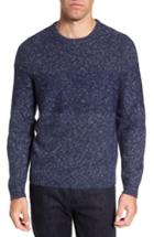 Men's Nordstrom Men's Shop Marled Fisherman Sweater - Blue