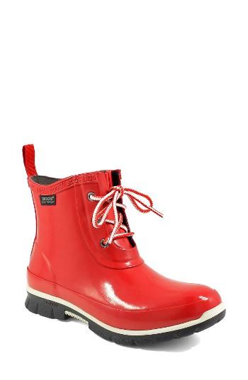 Women's Bogs Amanda Waterproof Boot M - Red