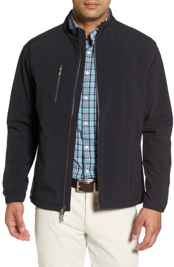 Men's Peter Millar Anchorage Water Repellent Jacket, Size - Black