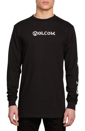Men's Volcom Stone Spew T-shirt - Black