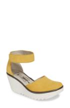 Women's Fly London Yand Wedge Pump .5-8us / 38eu - Yellow