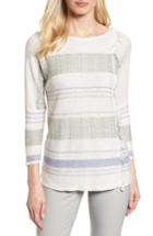 Women's Nic+zoe Juniper Fringe Top - Green