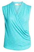 Petite Women's Everleigh Surplus Knit Sleeveless Top, Size P - Blue/green