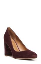 Women's Sarto By Franco Sarto Aziza Block Heel Pump M - Burgundy