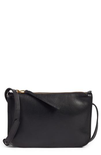 Madewell The Simple Leather Crossbody Bag - Black