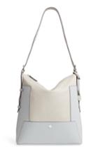 Lodis In The Mix Emerson Rfid Leather Hobo Bag - Grey