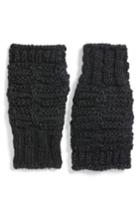 Women's Treasure & Bond Chunky Knit Arm Warmers, Size - Black