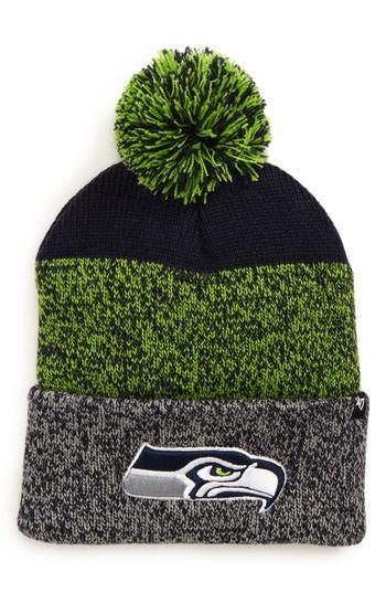 Women's '47 Seattle Seahawks Static Cuff Knit Beanie - Blue
