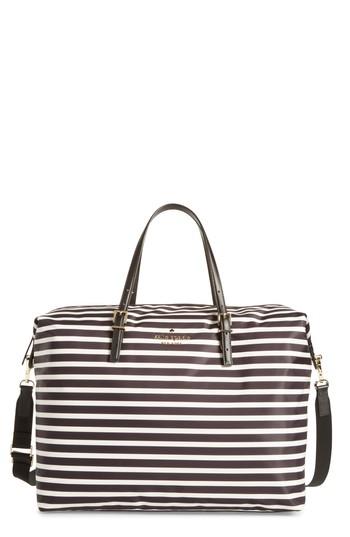 Kate Spade New York Watson Lane Lyla Stripe Nylon Tote - Black