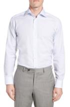 Men's Eton Slim Fit Print Sport Shirt .5 - Blue
