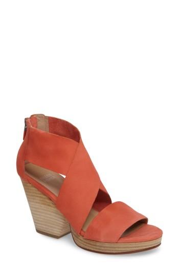 Women's Eileen Fisher Ellis Sandal .5 M - Coral