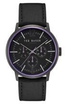 Men's Ted Baker London Jason Multifunction Leather Strap Watch, 42mm