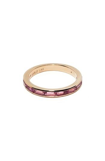 Women's Marlo Laz Pink Tourmaline Baguette Ring