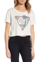 Women's Billabong Local Favorite Graphic Crop Tee - White