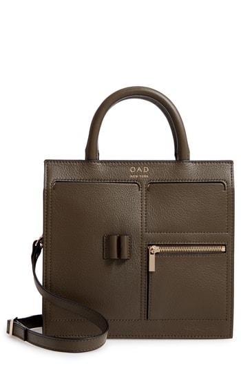 Oad New York Mini Kit Leather Satchel - Green
