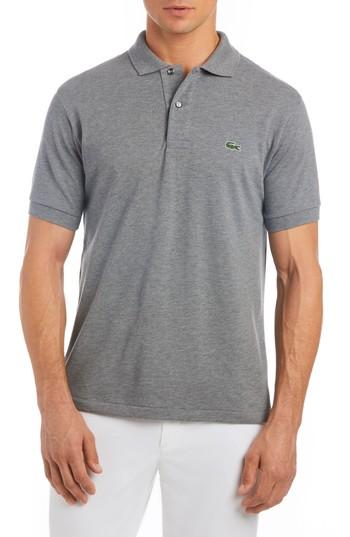 Men's Lacoste 'l1212' Pique Polo (l) - Grey