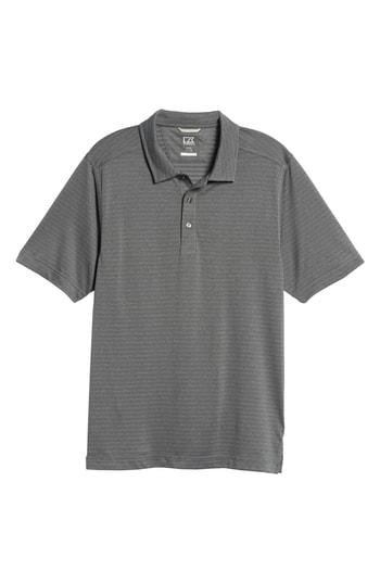 Men's Cutter & Buck Cascade Melange Stripe Polo