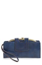 Women's Hobo Nova Calfskin Leather Wallet - Blue