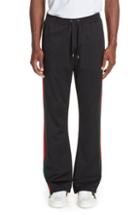 Men's Gucci Technical Jersey Flare Pants, Size - Black