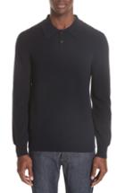 Men's A.p.c. Wool & Cashmere Long Sleeve Polo