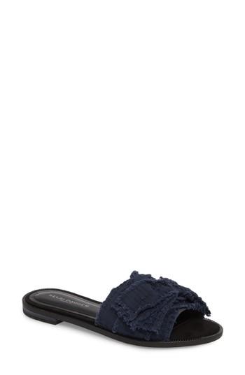 Women's Kelsi Dagger Brooklyn Revere Bow Slide Sandal .5 M - Black