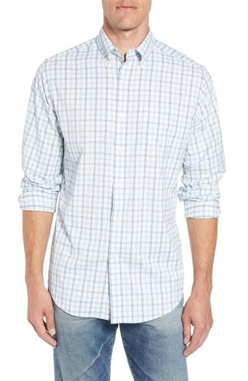 Men's Southern Tide Rivercourse Regular Fit Plaid Sport Shirt - Blue