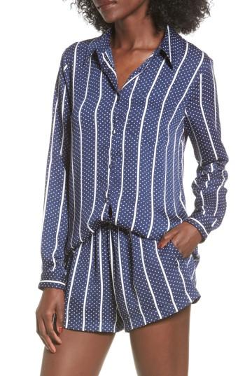 Women's L'academie The Classic Blouse - Blue