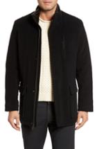 Men's Cole Haan Faux Fur Collar Wool Blend Parka