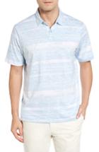 Men's Tommy Bahama Leaf On The Water Pique Polo, Size - Blue
