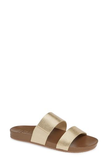Women's Reef Cushion Bounce Vista Slide Sandal M - Metallic