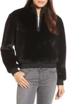 Women's Kenneth Cole New York Half-zip Faux Fur Sweatshirt