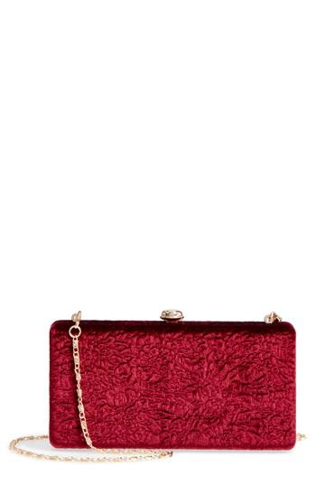 Sole Society Lyn Box Clutch - Red