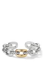 Women's David Yurman Wellesley Link Single Stack Bracelet With 18k Gold