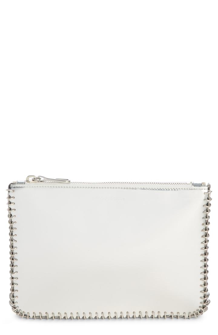 Paco Rabanne Mirror Faux Leather Crossbody Bag - Metallic