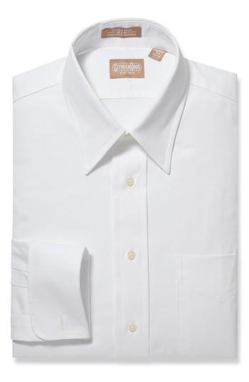 Men's Gitman Regular Fit Solid Dress Shirt 32 - White
