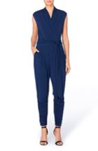 Women's Catherine Catherine Malandrino Surplice Jumpsuit - Blue