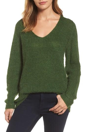 Women's Caslon Seam Detail V-neck Tunic - Green