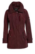 Women's Sam Edelman Velvet Trim Rain Parka