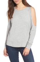 Women's Cupcakes And Cashmere Mariam Cold Shoulder Tee - Grey