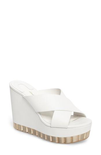 Women's Salvatore Ferragamo Nicosia Wedge C - White