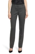 Women's Boss Tamea Straight Leg Stretch Wool Suit Pants R - Black