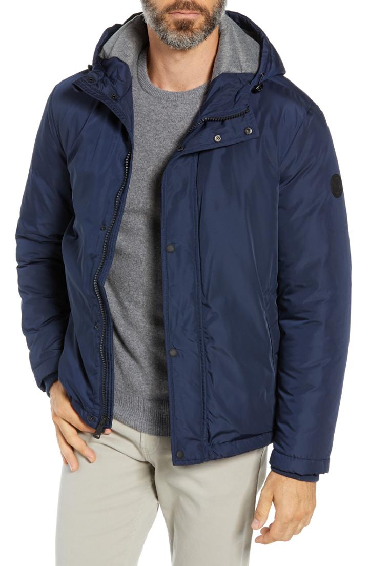 Men's Cole Haan Water Resistant Insulated Jacket - Blue