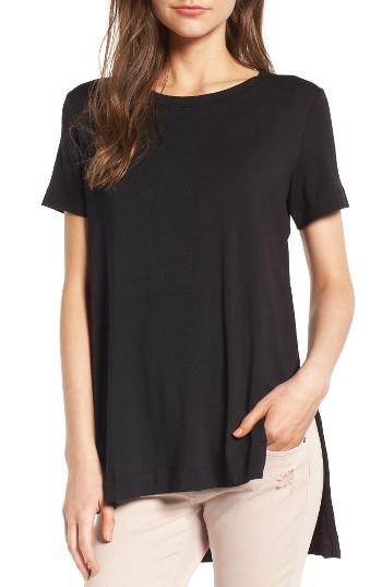 Women's Amour Vert Paola High/low Tee - Black
